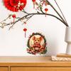 Christmas Cartoon Mouse Wreath Mouse Hole Corner Baseboard Staircase Self Adhesive Wall Sticker Home Decor