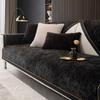 New Fashion Black Edge Luxury Sofa Towel Solid Color Chenille Universal Anti-slip Sofa Covers for Living Room Gray Couch Covers