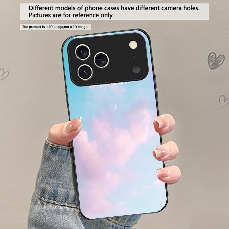 

Dark colored seawater For iPhone 17 Air 16 E 15 Plus 14 Pro Max 13 12 mini 11 5 6 7 8 Plus XR XS Max SE Black Glass Phone Case iPhone 16