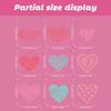 Heart-shaped Electrostatic Valentine's Day Wall & Window Stickers - 2026 Edition
