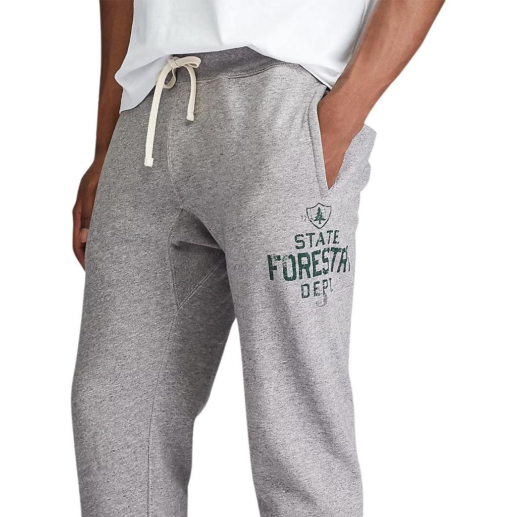 Polo Ralph Lauren Letter Logo Printed Drawstring Knit Sweatpants Men Bottoms 710791606-001