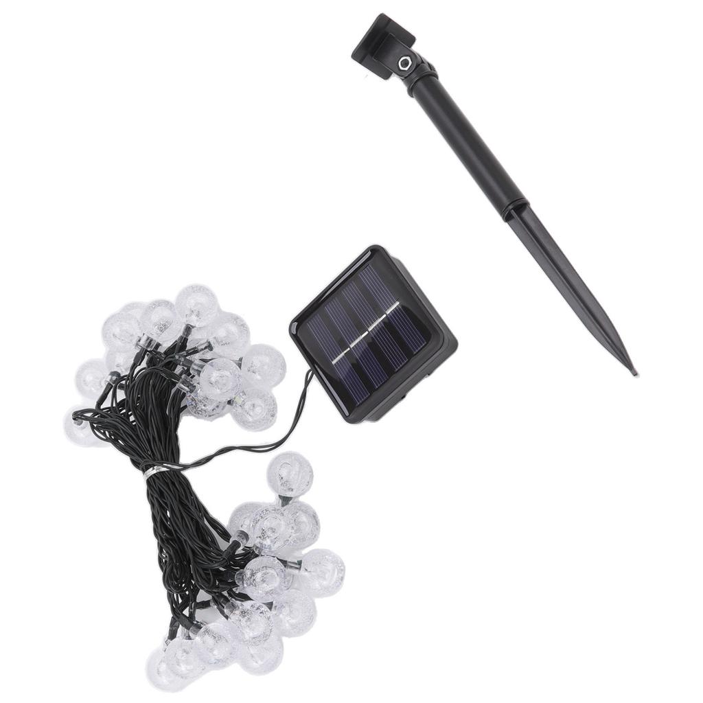Outdoor Solar String Lights Decorative 8 Modes Waterproof 21.3ft 30 Bulbs LED Solar String Lights for Garden Patio Yard