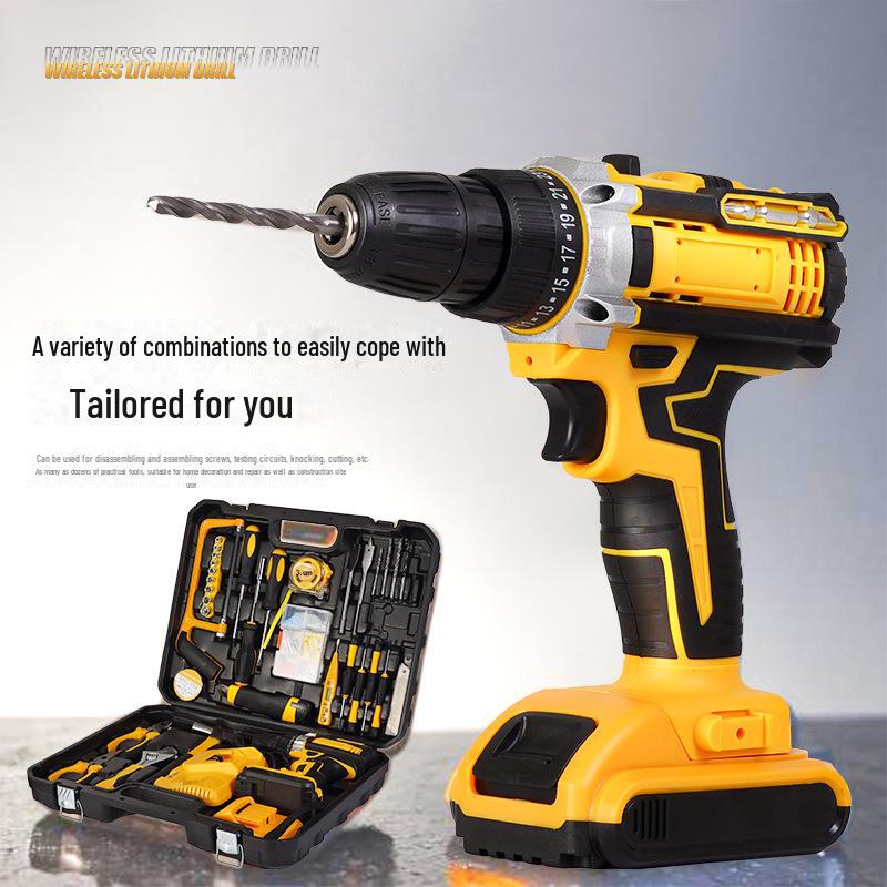 Multi-Function Household Hardware Toolkit with Power and Manual Tools
