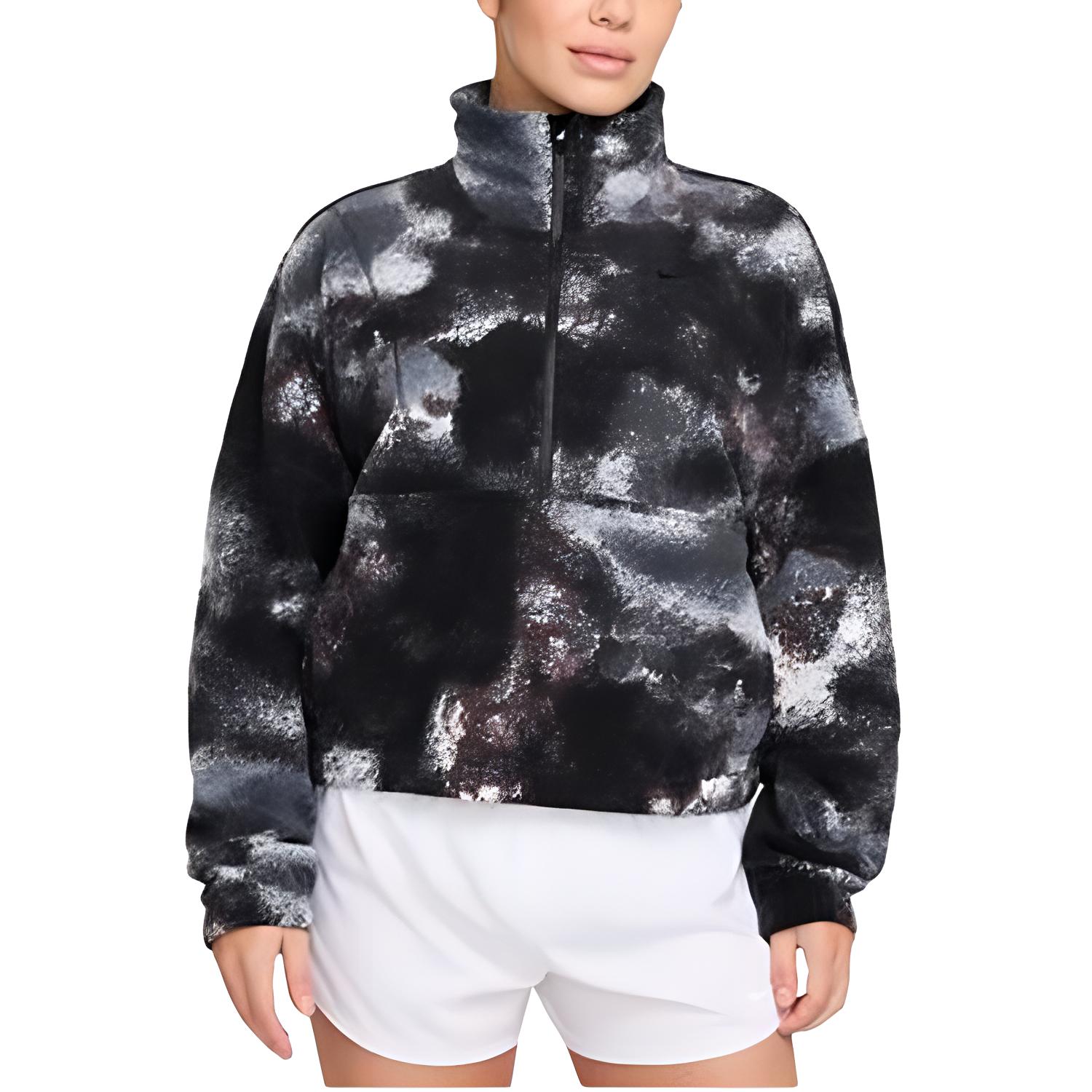 Nike Sweatshirts Women s Black Stand Collar Moderate Other FZ6970-010 M