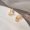Korean Arc Exquisite Zircon Earrings For Women Luxury High Grade Geometric Earrings Fashion Jewelry Party Wedding Gift Wholesale