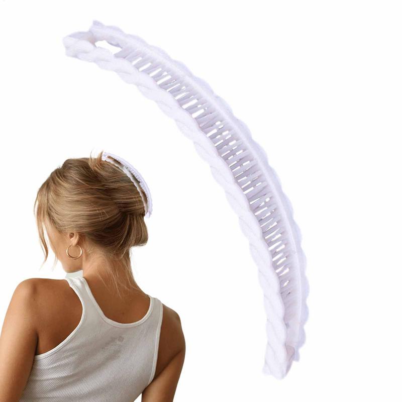 Fashional Banana Hair Clip Vintage Clincher Combs Clamp Grip Fishtail Hair Clip Ponytail Clips for Women Girls Hair Accessories