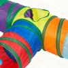 Cat Tubes And Tunnels 3 Way Foldable With Peephole Pet Tunnel Interactive Cat Toys For Kitten Puppy Small Dog Pet Indoor Play