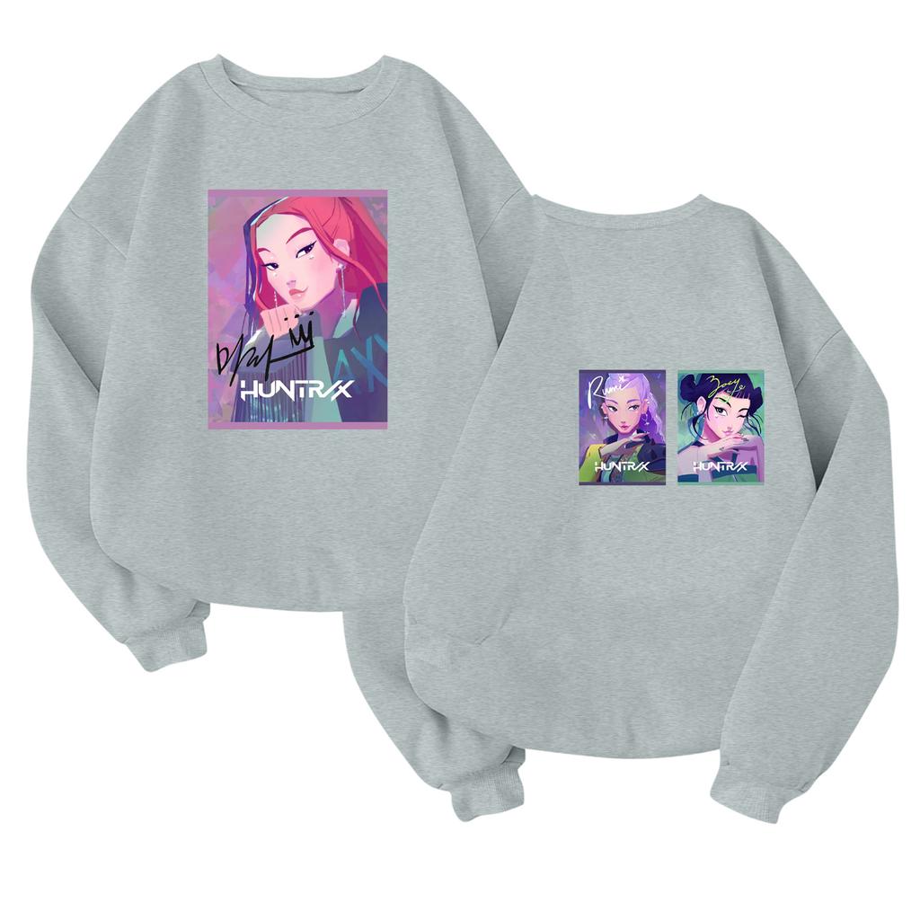 Children's Fashionable Lightweight Long-sleeved Round Neck Pullover With Pockets Printed Pullover