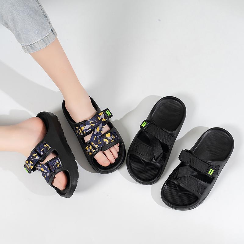 Boys Slippers Handsome Camouflage Outdoors Kids Beach Shoes Non-slip Trendy 2025 Summer New Children Sandals Soft Sole Versatile