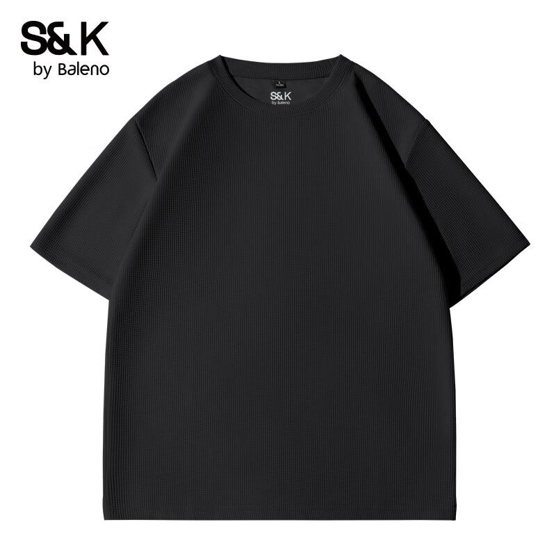 Baleno S&K Men's Waffle Knit Short-Sleeve T-Shirt