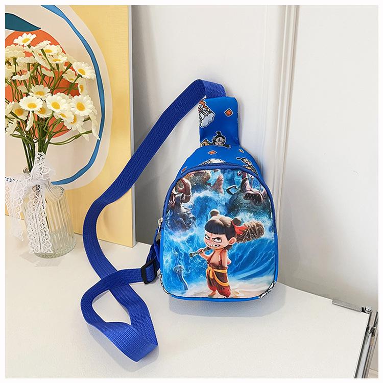 Children's Casual Cute Change Bag Versatile Travel Breast Bag Animation Card Shoulder Messenger Bag