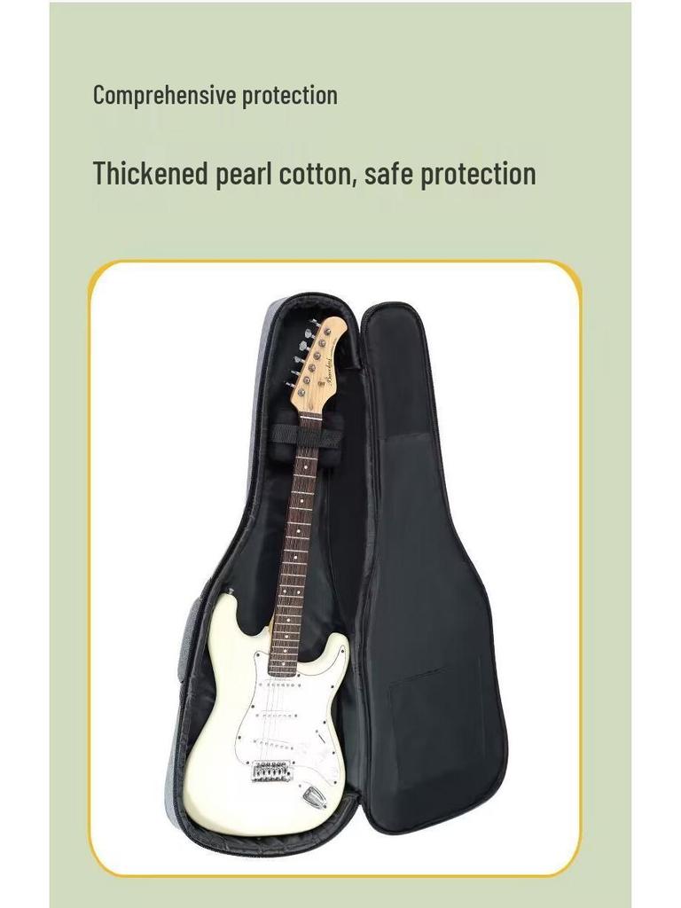 Rucksack für E-Gitarre, Bass & Akustikgitarre - Gepolstert, Kollisionsschutz, Print-Design