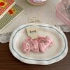 2Pcs Bow Children's Elastic Hair Band Sweet Girls Hair Rope Tie Ponytail Holder Rubber Band Kids Headwear Hair Accessories