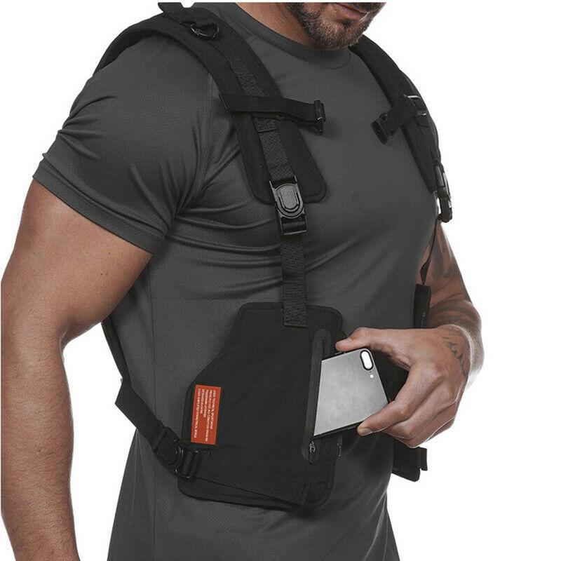 Multifunktionale Weste Funktion Militärisch Taktische Brusttasche Verstellbar Sport Fitness Schutz Reflektierend Oberteil Outdoor Angelweste