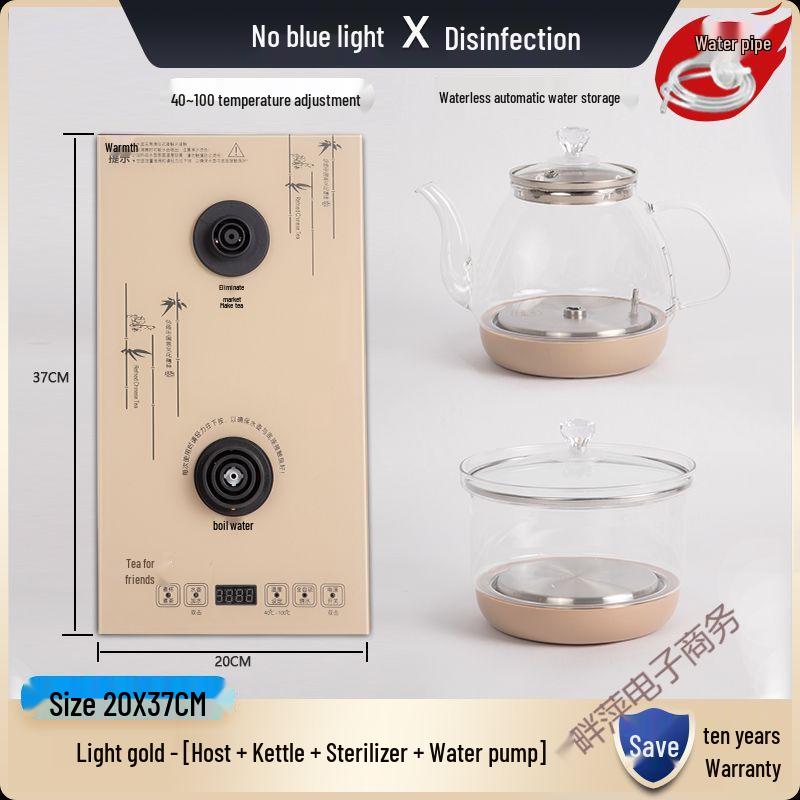 Smart Electric Glass Kettle with Auto Power Off and Insulation for Tea Ceremonies