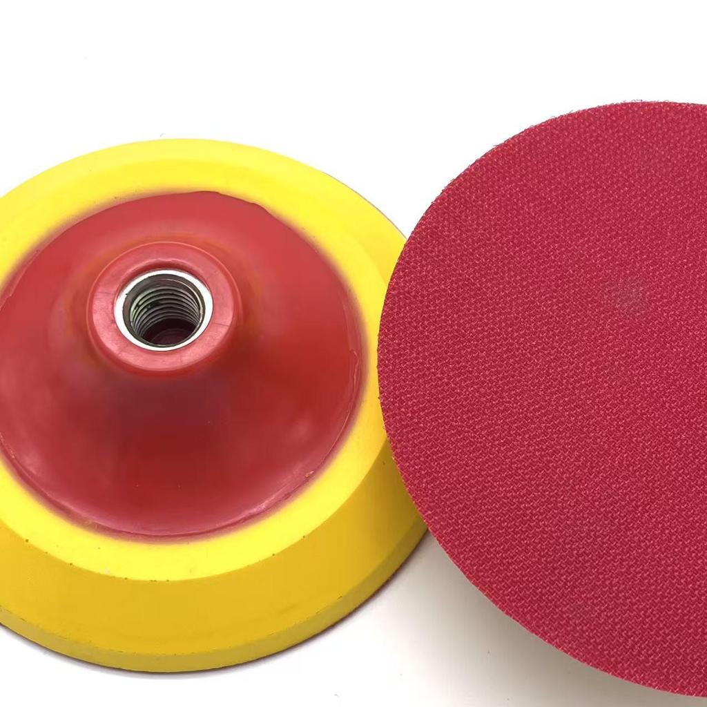 High-Quality 5-Inch DA Polisher: Self-Adhesive Suction Cup, Soft Edge Backing Plate, Hook & Loop Pad with Shock Absorption.