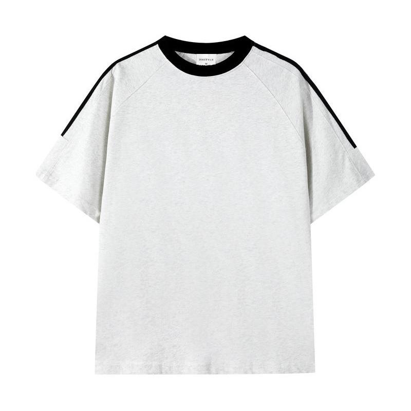 

Высококачественная футболка большого размера из 100% хлопка 220 г, летняя полосатая футболка для женщин, футболка Harajuku большого размера, топы Y2k, унисекс, хип-хоп, уличная одежда 3XL