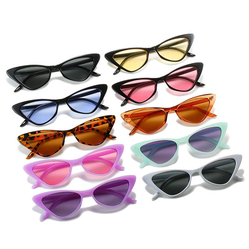 Cat'S Eye Pointed Sunglasses Trendy Small Frame Sunglasses Triangular Glasses