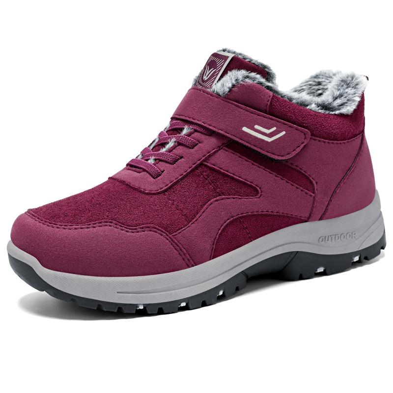 Cotton shoes women's snow boots thick-soled thermal shoes children's versatile cotton boots one-pedal comfortable shoes