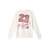 Jordan As M J FLC Crew Neck Comfortable Soft Long Sleeve Sweatshirt Men Sweatshirt White IB5605-133