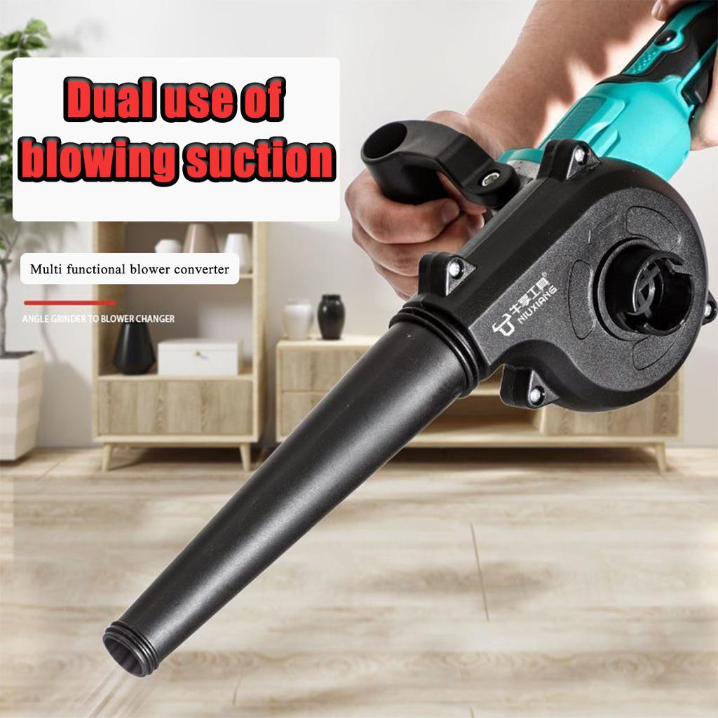 Miniblåser vinkelsliper endret til blåsekompakt for oppblåsing, blåsing av blader, støv, blåsetilbehør til bilrengjøringsmaskin