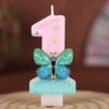 Butterfly Number Birthday Candle Cake Party Decoration Birthday Handmade Candle 0-9