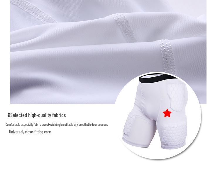 Basketball Anti-Collision Jersey & Shorts: Men's Honeycomb Compression Base Layer for Outdoor Sports