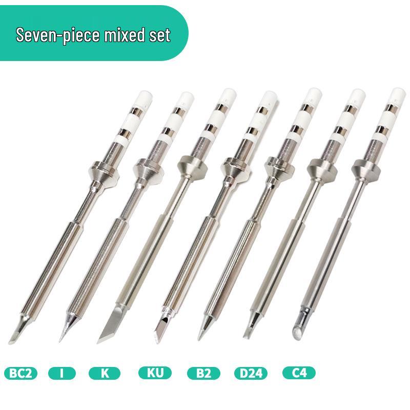 TS100 Eco-Friendly Lead-Free Soldering Iron Tips - Universal Pointed, Knife, and Bevel Shapes