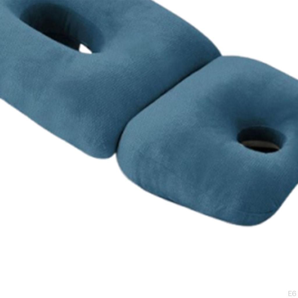 Face Down Pillow Home Massage Removable Cover, Versatile Soft Neck Support with Arm Hole for