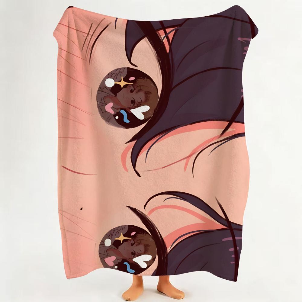 Manhwa T True B Beauty  Flannel  Blanket Suitable for Sofa Living Room Bedroom