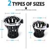 Motorcycle Handlebar Drink Cup Holder Plated And Rubber Chrome/Black Mount For Harley Davidson Passenger Water Bottle Holder With Mesh Basket For