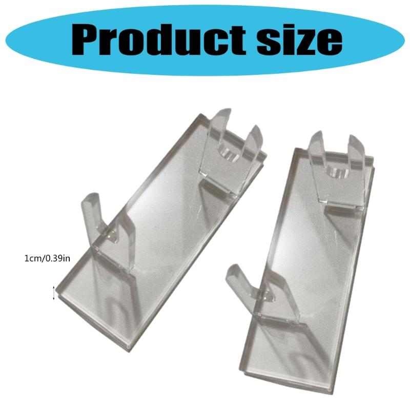 2 Piece Clear Acrylic Fan Holder Shelf With Sturdy Stable Design Elegant Fan Organizers For Collectibles Organization