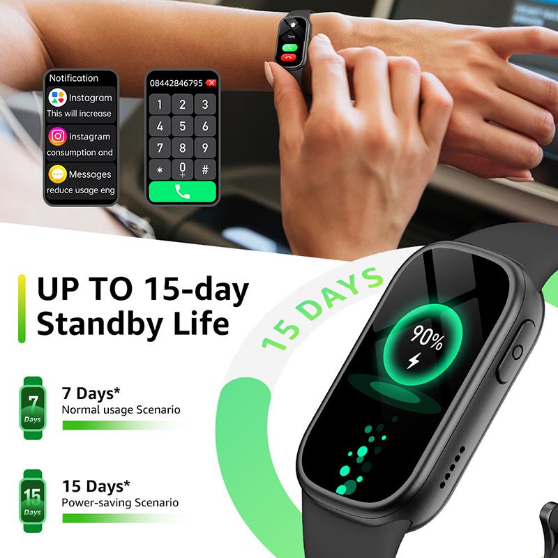 SCIONE Bluetooth Smart Watch Step Counting Sleep Health Monitoring Sports Bracelet