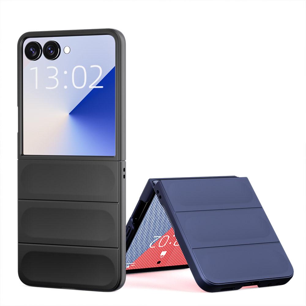 KEYSION Stoßfeste Hülle für Samsung Z Flip 7 5G Rutschfeste Hartplastik-Handy-Rückseite für Galaxy Z Flip 7 5G