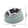 Popular Slanted Stainless Steel Pet Bowl - Detachable, Washable, Anti-Spill Design for Cats & Dogs.