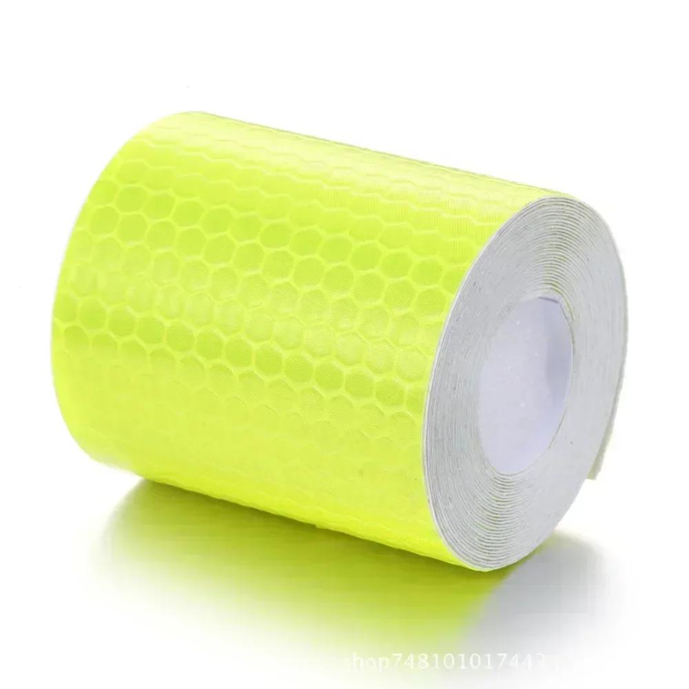 Adesivo Nastro Riflettente 5x100CM Segnalazione di Sicurezza Auto Adesivo Auto Moto Pellicola Striscia Protettiva di Avvertimento Autoadesiva