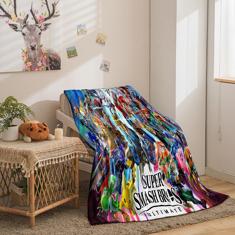 Cartoon Doppelseitige Flanell 3D Digitaldruck Decke Decke