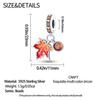 Stering Copper Maple Leaf Chinese Restaurant Charms Beads Pendant Fit Bracelet Diy For Women Jewelry