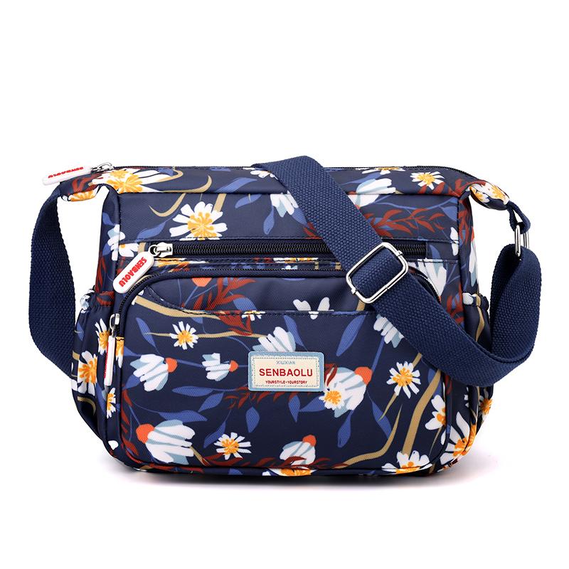 Women's Nylon Bag Printed Bag Small Bag Shoulder Crossbody Bag Middle-Aged Mother's Bag