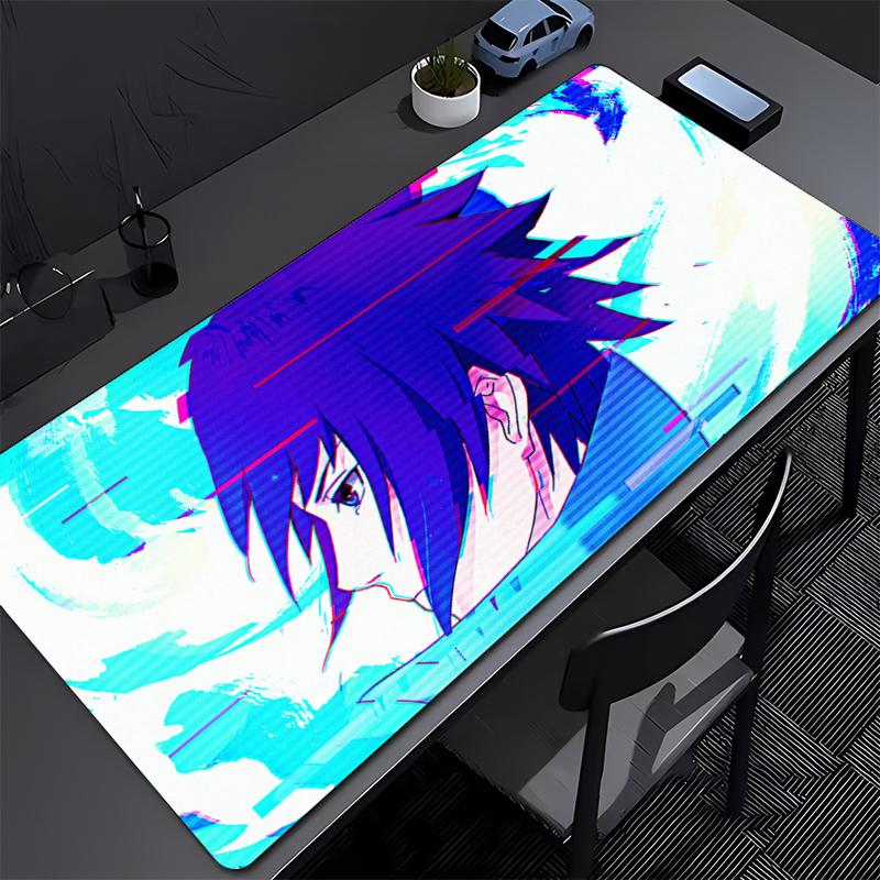 Mouse Pad Large NARUTO Uchiha Sasuke Gamer Keyboard Mat Pads Gaming Desk Protector Laptops Mousepad Deskmat PC cartoon Mousepad