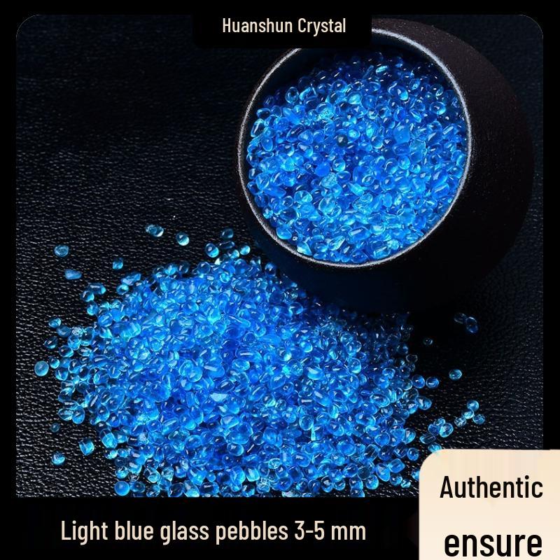 Seven-Color Glazed Crushed Stone Glass for Fish Tanks, Landscaping, Crystal Ornaments, DIY Mandala, and Gemstone Jewelry