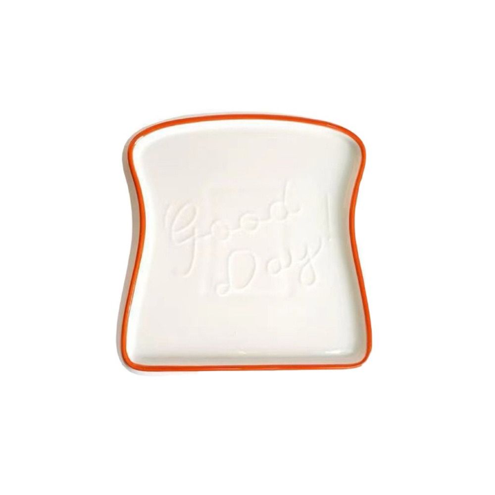 Premium Ceramic Toast Plate Durable Cake Plate Easy Care Steak Plate  Restaurant