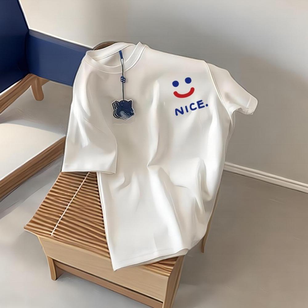 Women's Cotton Short-Sleeved T-shirt Summer Women's Loose White Short-Sleeved Shirt