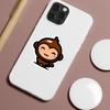50 Pieces of Cartoon Zoo Graffiti Stickers for Mobile Phones and Notebooks, Waterproof Decorative Stickers, Creative Animal Stickers