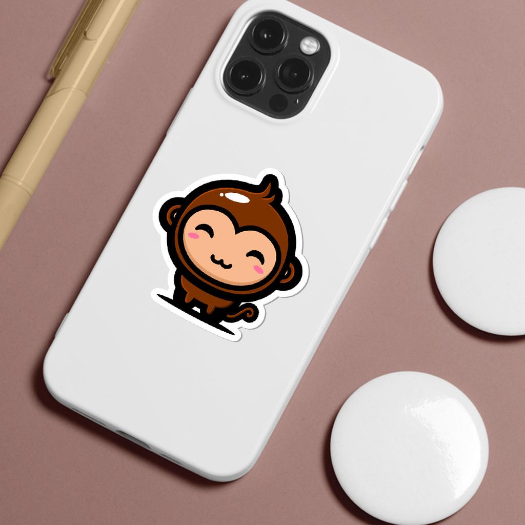 50 Pieces of Cartoon Zoo Graffiti Stickers for Mobile Phones and Notebooks, Waterproof Decorative Stickers, Creative Animal Stickers
