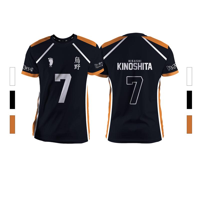 

Balck Summer New Men s Sports Fashion Casual Comfortable Breathable Volleyball Anime Unisex Short Sleeve Round Neck T-Shirt Tops S