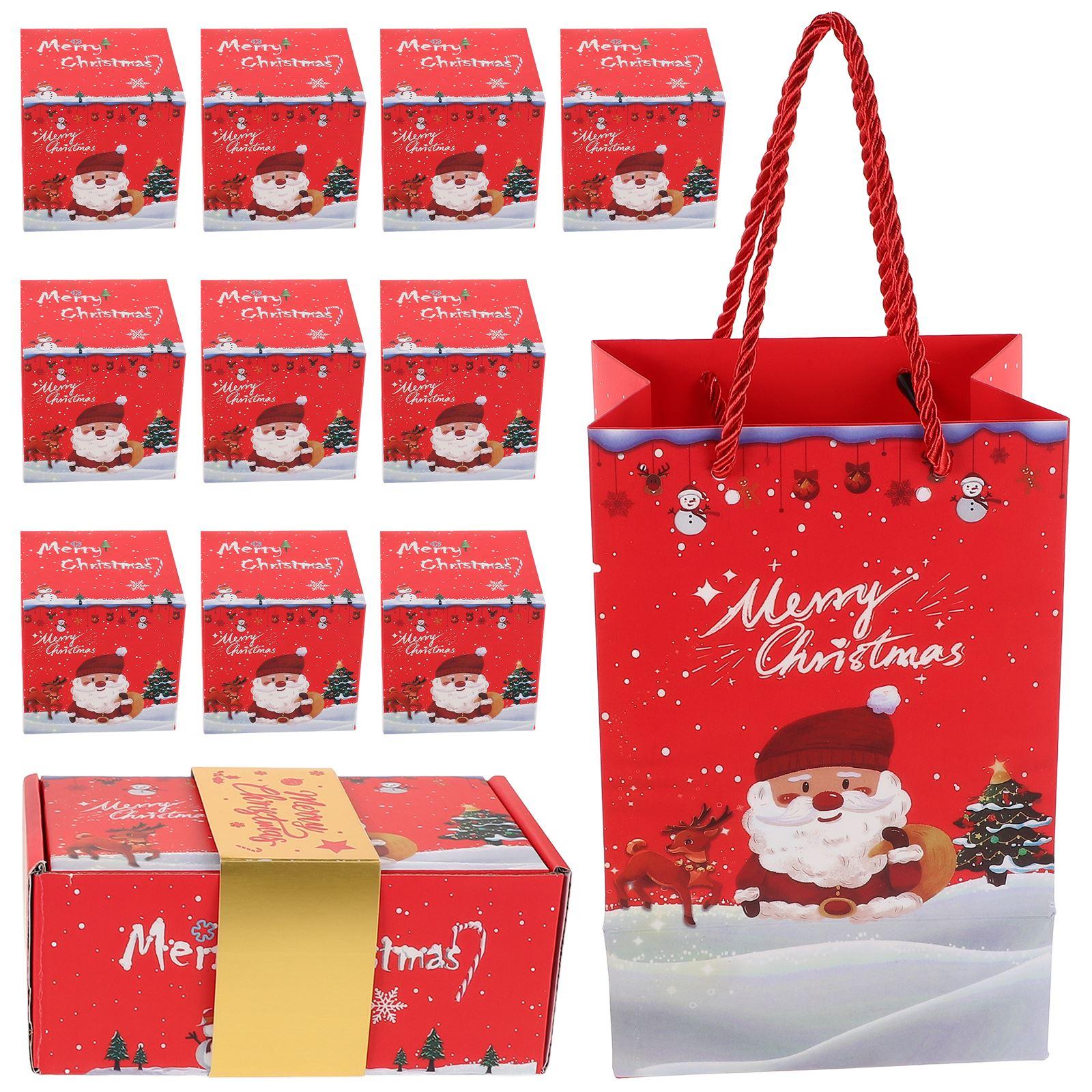 

10PCS Christmas Gift Box DIY Folding Paper Box Surprise Bounce Red Envelope Surprise Gift Boxes красный