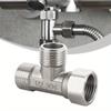 Copper T-Adapter for Toilet Diverter Valve, G1/2" T-Valve Suitable for Bathroom Sprayer Featuring Four-Point Connection for Three-way Pipes