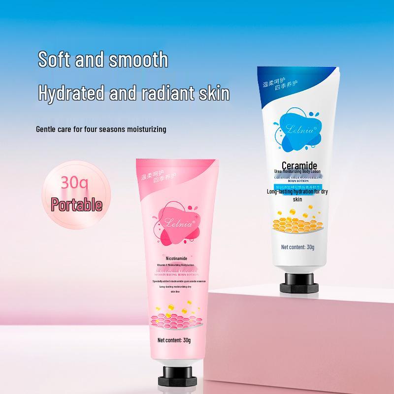 Lelnia Ceramide Body Lotion 30ml - Moisturizing, Refreshing, Non-Greasy, Perfect for Autumn and Winter.