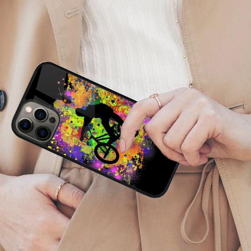 

Mountain Bike 2 Watercolour Magnetic Phone Case For APPLE iPhone 17 Air 16 14 13 12 Pro Max 15 Plus Wireless MagSafe Cover iPhone 13mini